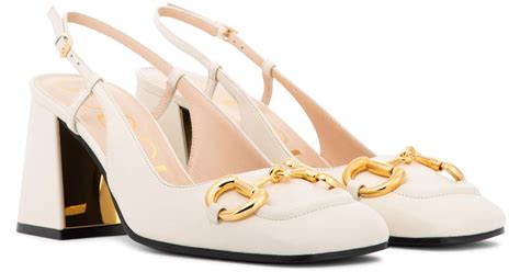 gucci white slingbacks|gucci slingback dupe.